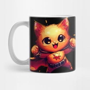 Cartoon Superhero cat Mug